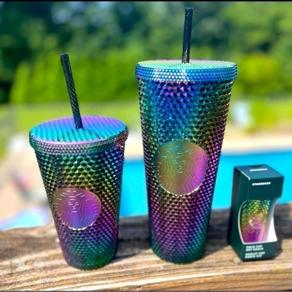 Starbucks Halloween 2023 Oil-slick Studded Tumbler Collection Fall
